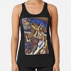 Joel Embiid posterizing Jarrett Allen Racerback Tank Top