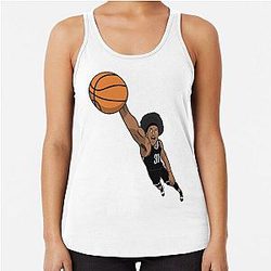 Jarrett Allen Cartoon Block Design Tank Top
