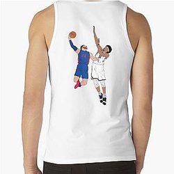 Jarrett Allen blocks Blake Griffin tank top