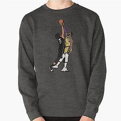 Jarrett Allen Blocks LeBron James Sweatshirt