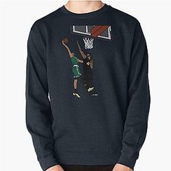 Jayson Tatum Dunks on Jarrett Allen Pullover Sweatshirt