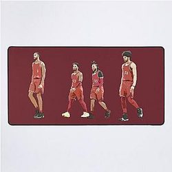 Evan Mobley & Donovan Mitchell & Darius Garland Jarrett Allen Desk Mat