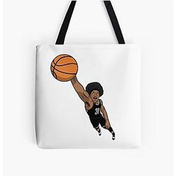 Jarrett Allen Cartoon Block Design Tote Bag