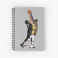 Jarrett Allen Blocks LeBron James Notebook