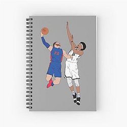 Jarrett Allen Blocks Blake Griffin Notebook