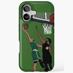 Jayson Tatum Dunks Jarrett Allen iPhone Case