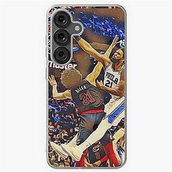 Joel Embiid posterizing Jarrett Allen Soft Case