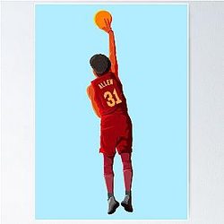 Jarrett Allen Cleveland Cavaliers Basketball Poster