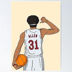 Jarrett Allen Cleveland Basketball Poster
