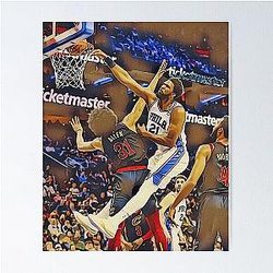 Joel Embiid Posterizes Jarrett Allen