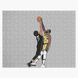 Jarrett Allen Blocks LeBron James Puzzle