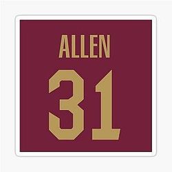 Jarrett Allen Cavs Sticker