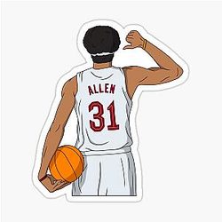 Jarrett Allen Cleveland Basketball Sticker