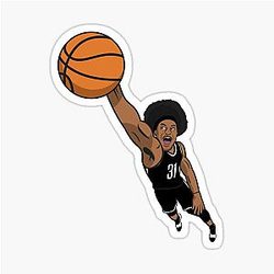 Jarrett Allen Block Design Sticker