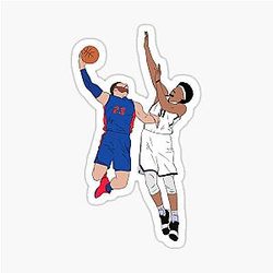 Jarrett Allen Blocks Blake Griffin