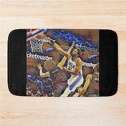 Joel Embiid posterizing Jarrett Allen