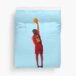 Jarrett Allen Cleveland Cavaliers Basketball Duvet Cover