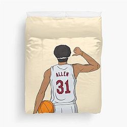 Jarrett Allen Cleveland Basketball Duvet Cover