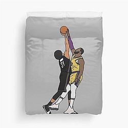 Jarrett Allen Blocks LeBron James Cover