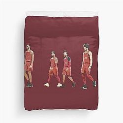 Evan Mobley & Donovan Mitchell & Darius Garland '&#' Jarrett Allen Duvet Cover