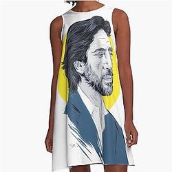 Javier Bardem - A-Line Dress by Paul Cemmick