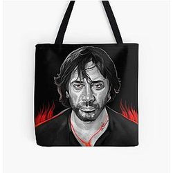 Javier Bardem Painting All Over Print Tote Bag
