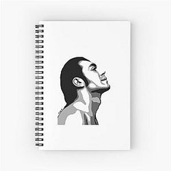 Javier Bardem Black and White Portraits Notebook