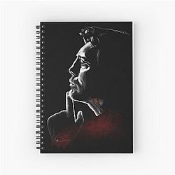 Javier Bardem Fire Faunus Painting Spiral Notebook