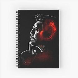 Javier Bardem Fire Faunus Painting Spiral Notebook