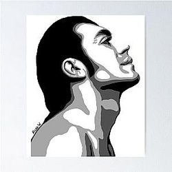 Javier Bardem Black and White Portraits Poster