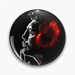 Javier Bardem Fire Faun Painting Pin