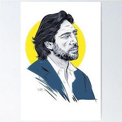 Javier Bardem - An illustration by Paul Cemmick