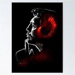 Javier Bardem Fire Faunus Painting Poster