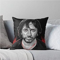 Javier Bardem Painting Throw Pillow