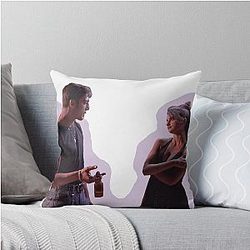 Javier Barden and Penelope Cruz scene from Jamon Jamon Throw Pillow