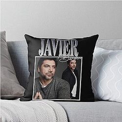 Alluring Anonymous Private Brand Movies with Humor by Javier Bardem Graphic Throw Pillows