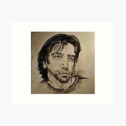 Javier Bardem Art Print