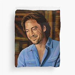Javier Bardem Painting Duvet Cover
