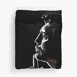 Javier Bardem Fire Faunus Painting Duvet Cover