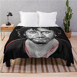 Javier Bardem Painted Throw Blanket