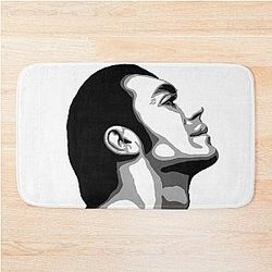 Javier Bardem Black and White Portraits Bath Mat