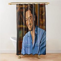 Javier Bardem Painting Shower Curtain