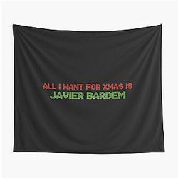 All I Want for Christmas is Javier Bardem Tapestry