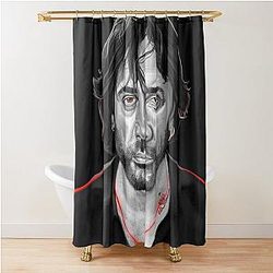 Javier Bardem Painted Shower Curtain