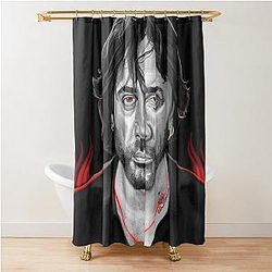 Javier Bardem Painting Shower Curtain