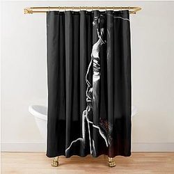 Javier Bardem Fancy Faun Painting Shower Curtain