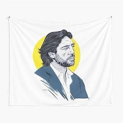 Javier Bardem - An illustration by Paul Cemmick Tapestry