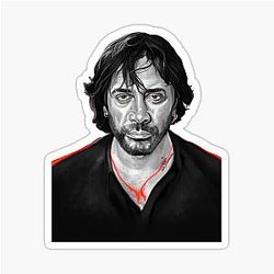 Javier Bardem Painting Sticker