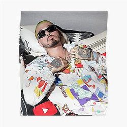 J Balvin Posters - J Balvin t-shirt, j Balvin fan art &amp; gear Poster RB1504