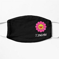 J Balvin Face Masks - Arcoiris  Pink, Rosa- J Balvin (Jeismary Rivera) Flat Mask RB1504